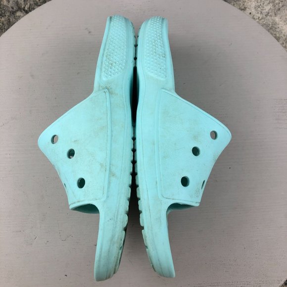 Crocs Unisex Size 8M 10W Classic Blue Open Toe Slip On Lightweight Slides 206121 - Picture 8 of 13